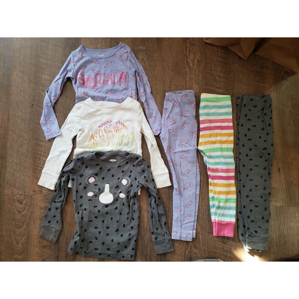 3 Pairs 4T Spring 2 Pc Pj Sets Old Navy & Osh Kosh Lot
